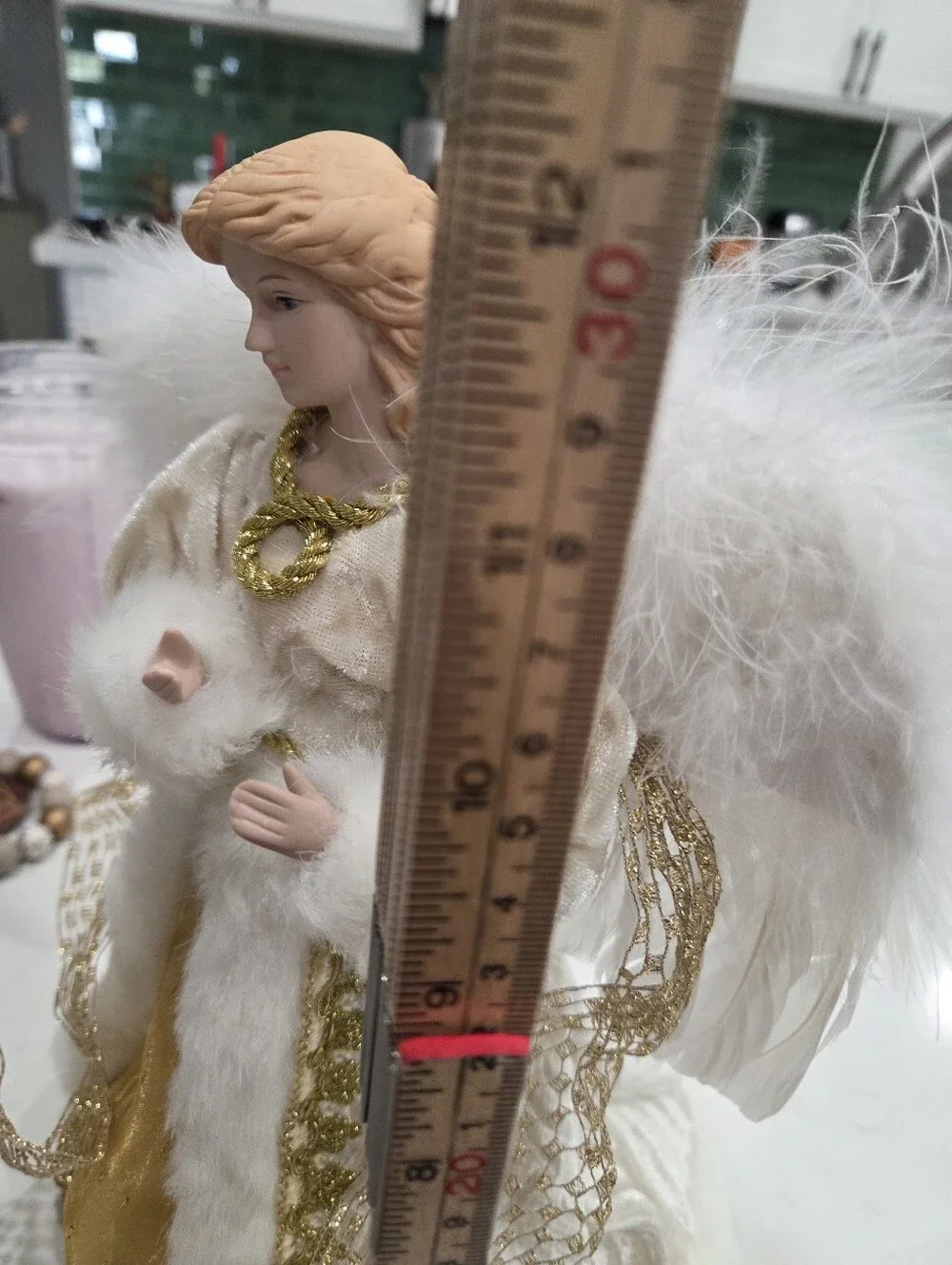 Angel Tree Topper Shelf Decor Mantel Christmas